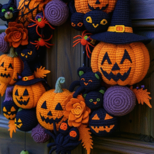 Γιορτινό Halloween Στεφάνι